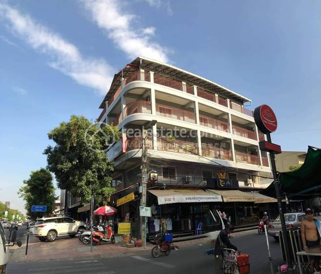128 ផ្លូវកម្ពុជាក្រោម, トゥークラック1, トゥールコーク, プノンペンの店舗付住宅賃貸物件