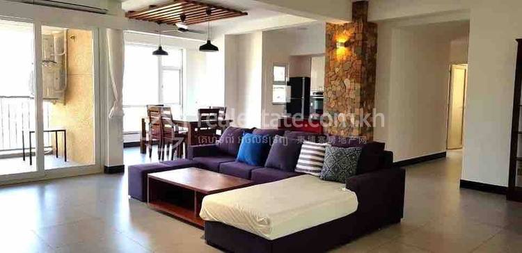 Flat For Rent in Tonle Bassac, Chamkarmon, Phnom Penh