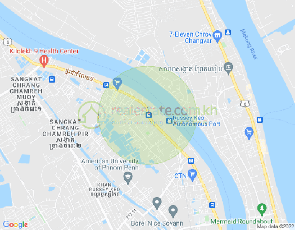 Map of Chrang Chamres 2, Russey Keo, Phnom Penh