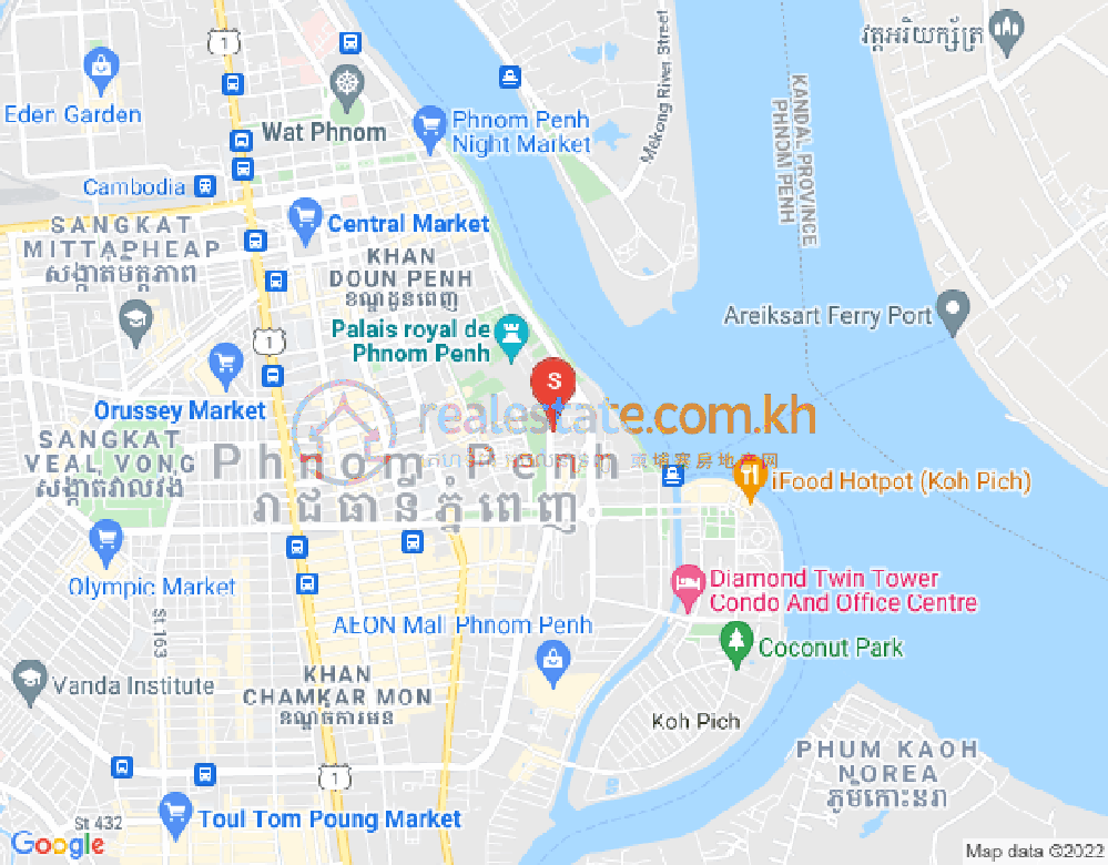 Mapa: Chakto Mukh, Daun Penh, Phnom Penh