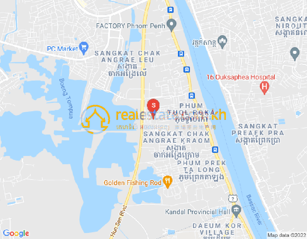 长夏下社分区, 棉芷区, 金边地图
