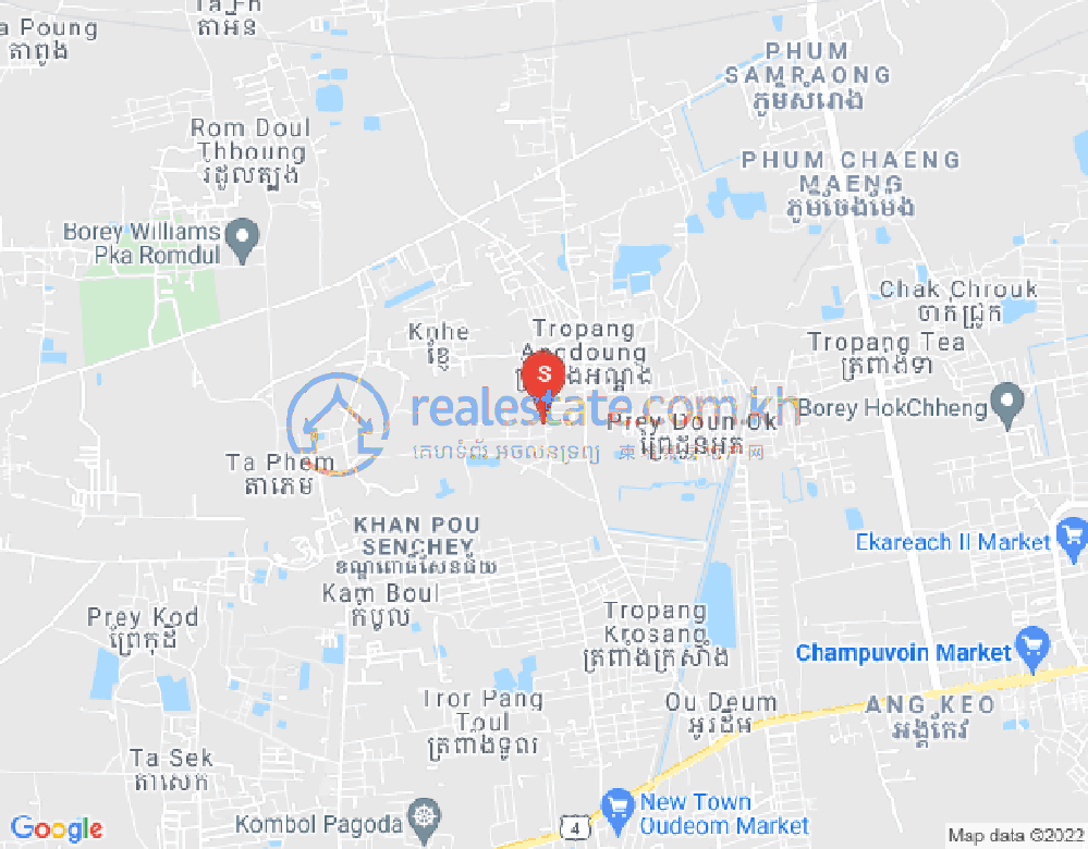 Mapa: BKK 1, Boeng Keng Kang, Phnom Penh