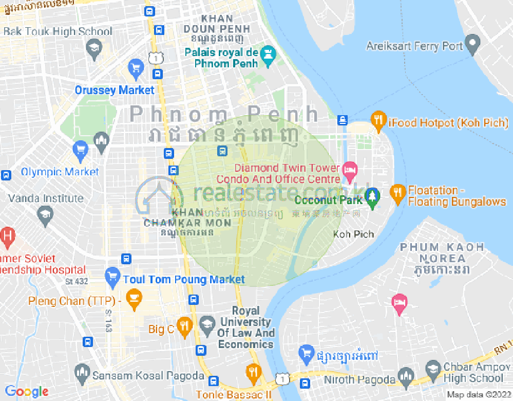 แผนที่ บีเคเค 3, บึงเกงกอง, พนมเปญ