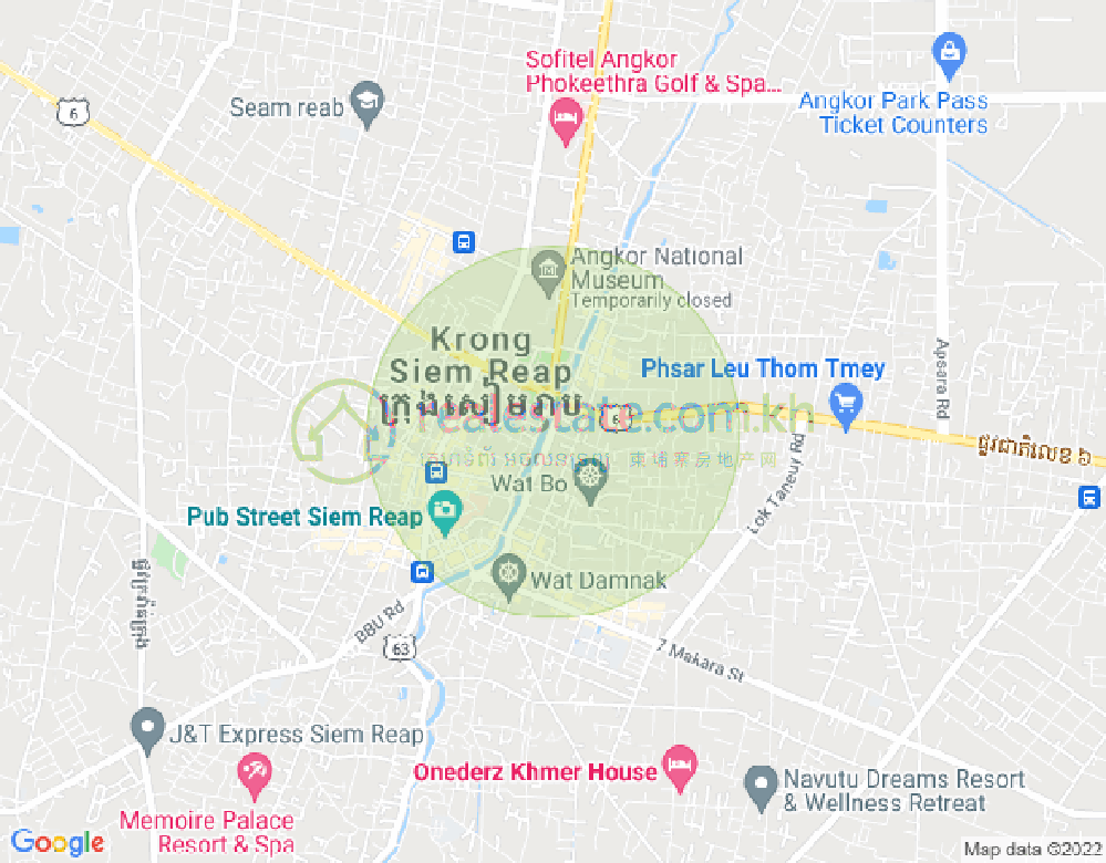 Svay Dangkum分区, 暹粒地图