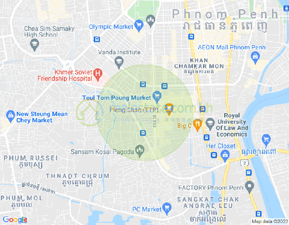 朱德奔2分区, 占卡蒙, 金边地图