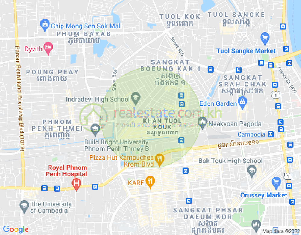 Mapa: 556, Boeung Kak 2, Toul Kork, Phnom Penh