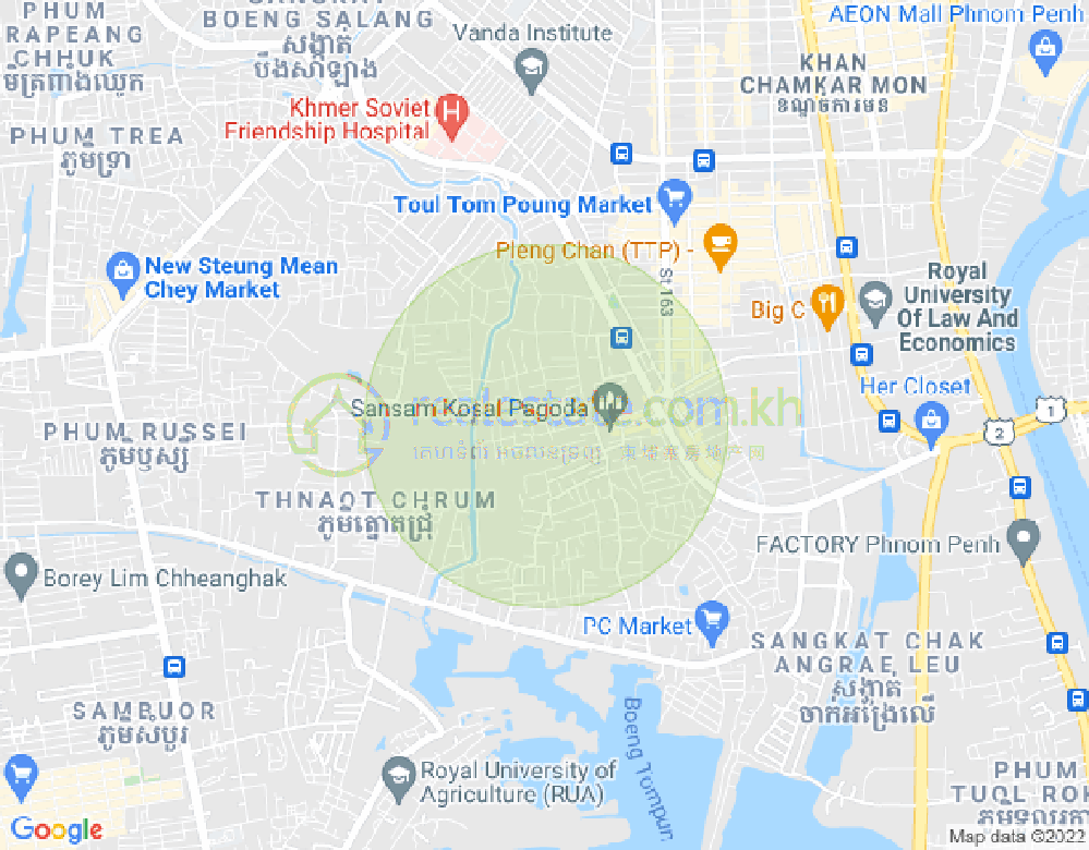Mapa: 350, Boeung Tumpun 1, Meanchey, Phnom Penh