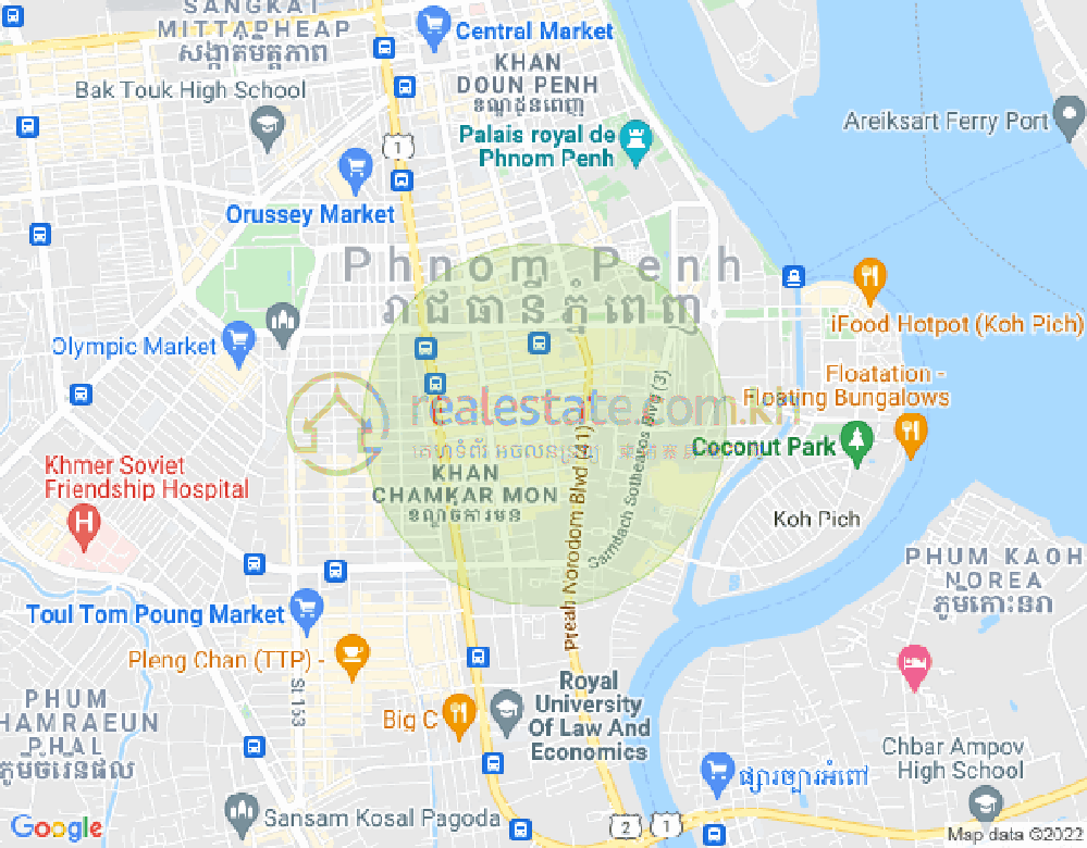ផែនទី បឹងកេងកង១, បឹងកេងកង, ភ្នំពេញ