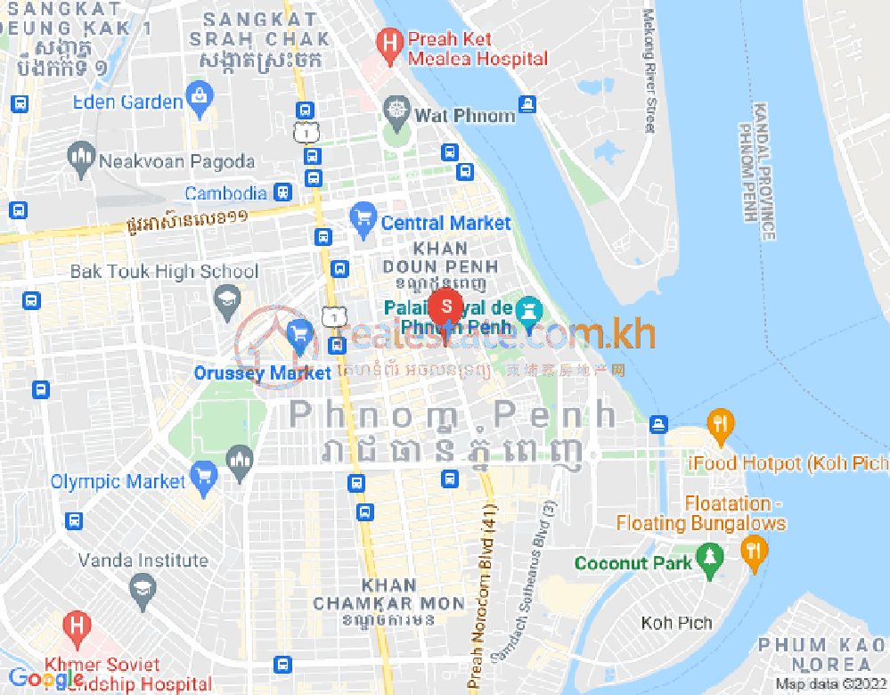 แผนที่ พสาร์ทเม็ย 3, ดวนป็ญ, พนมเปญ