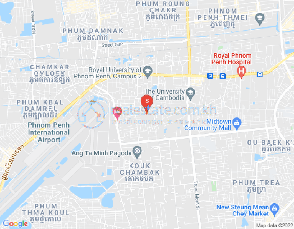 Carte de Kakab 1, Por Sen Chey, Phnom Penh