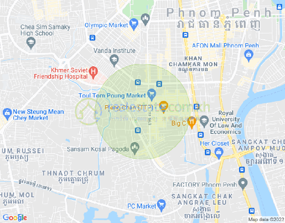 แผนที่ ตวลตุมปุง 1, จัมการมอน, พนมเปญ