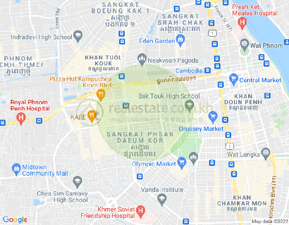 Mapa: 204, Phsar Depou I, Toul Kork, Phnom Penh