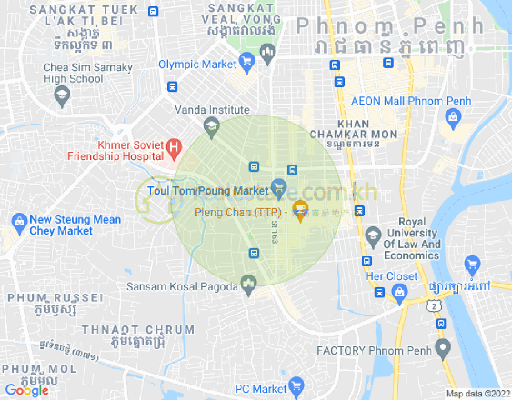 朱德奔2分区, 占卡蒙, 金边地图