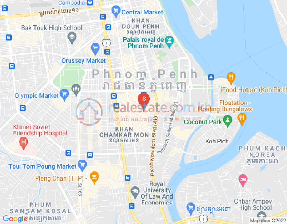 ផែនទី បឹងកេងកង១, បឹងកេងកង, ភ្នំពេញ