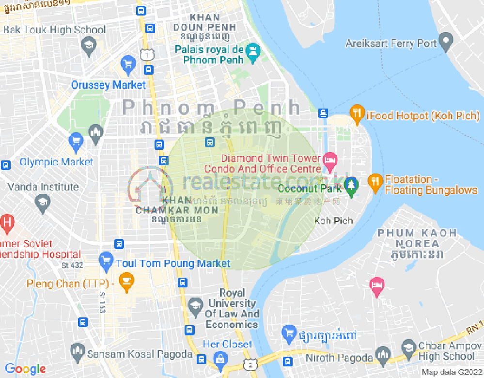 Map of Boeung Tumpun, Meanchey, Phnom Penh
