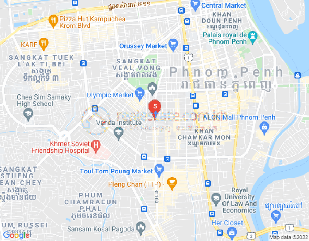 แผนที่ ตวลสวายเปรย 1, บึงเกงกอง, พนมเปญ