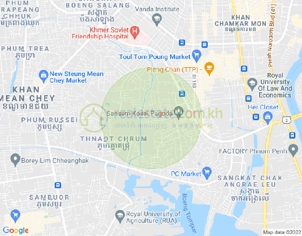 Mapa: Boeung Tumpun, Meanchey, Phnom Penh