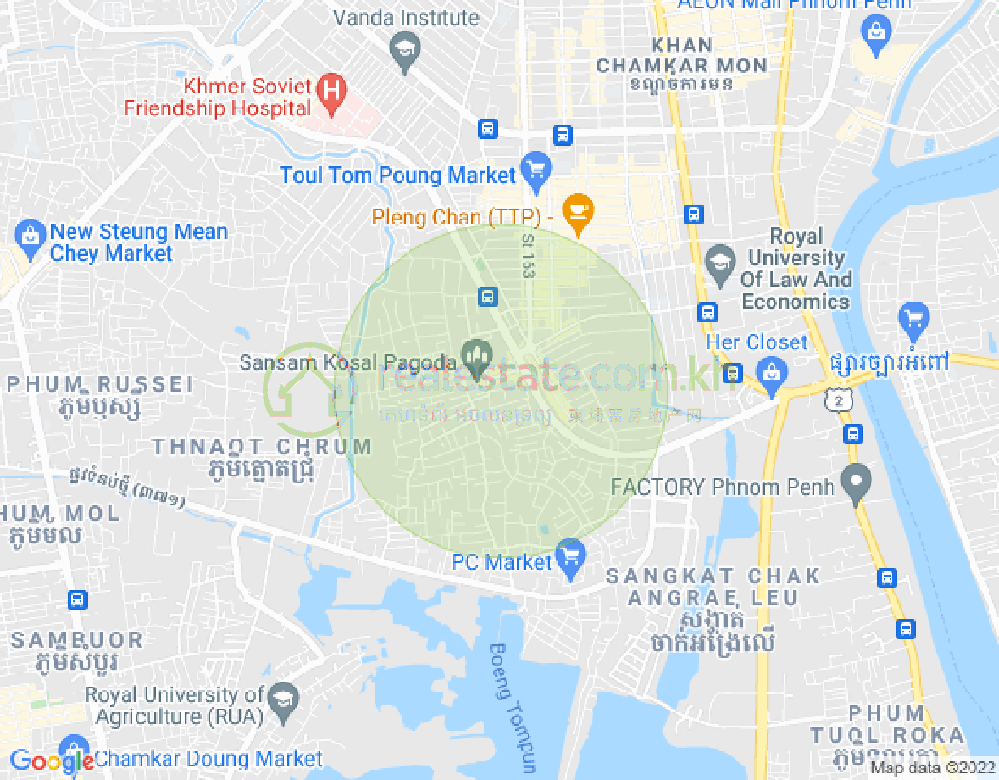 Mapa: Boeung Tumpun, Meanchey, Phnom Penh