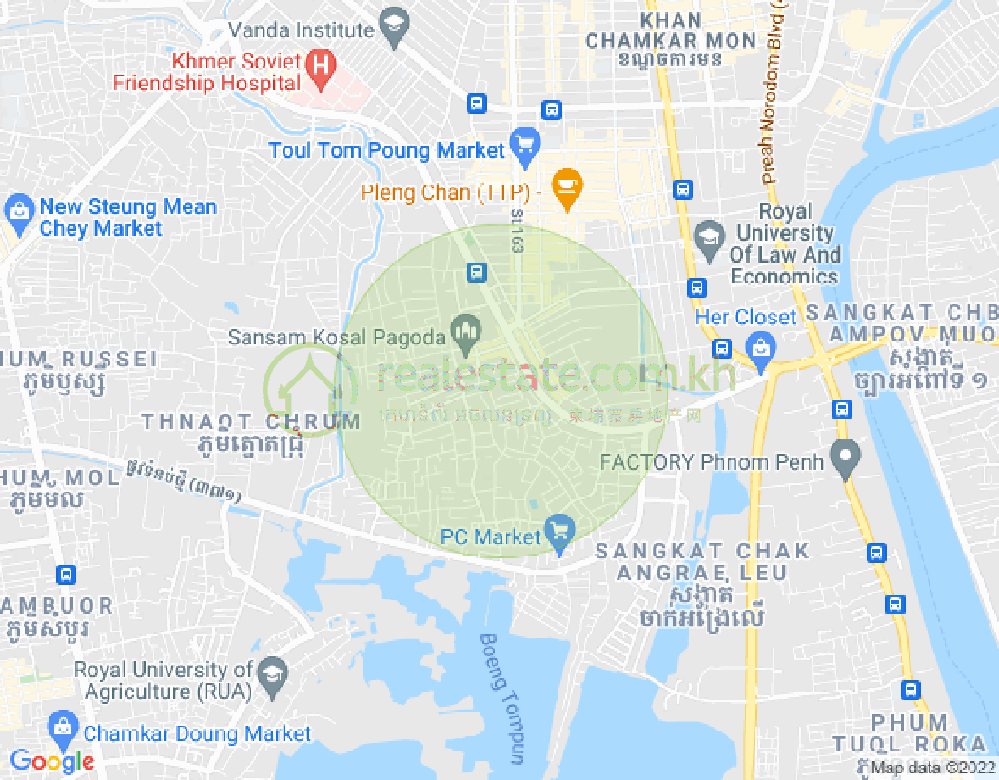 Carte de Boeung Tumpun 1, Meanchey, Phnom Penh