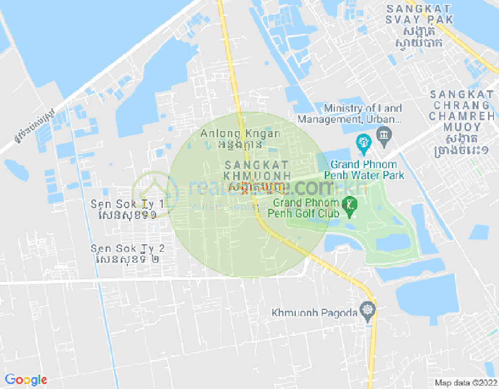 Khmuonh分区, 森速区, 金边地图