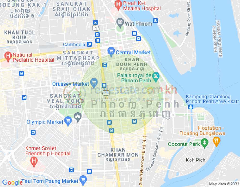 ផែនទី បឹងរាំង, ដូនពេញ, ភ្នំពេញ