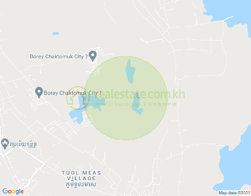 Svay Chrum市, Khsach Kandal市, 干拉省地图