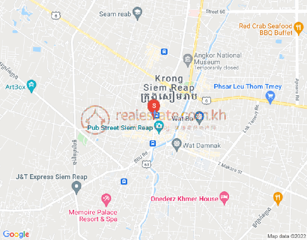 Svay Dangkum分区, 暹粒地图