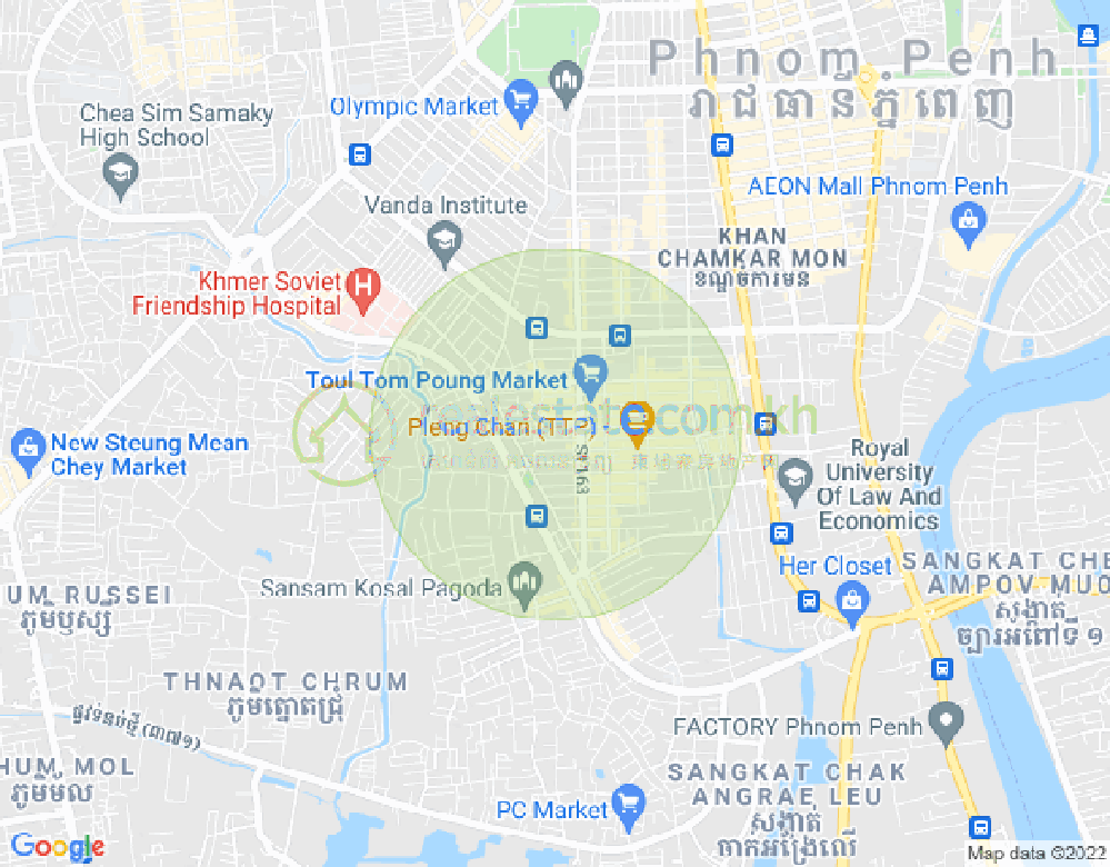 แผนที่ ตวลตุมปุง 1, จัมการมอน, พนมเปญ