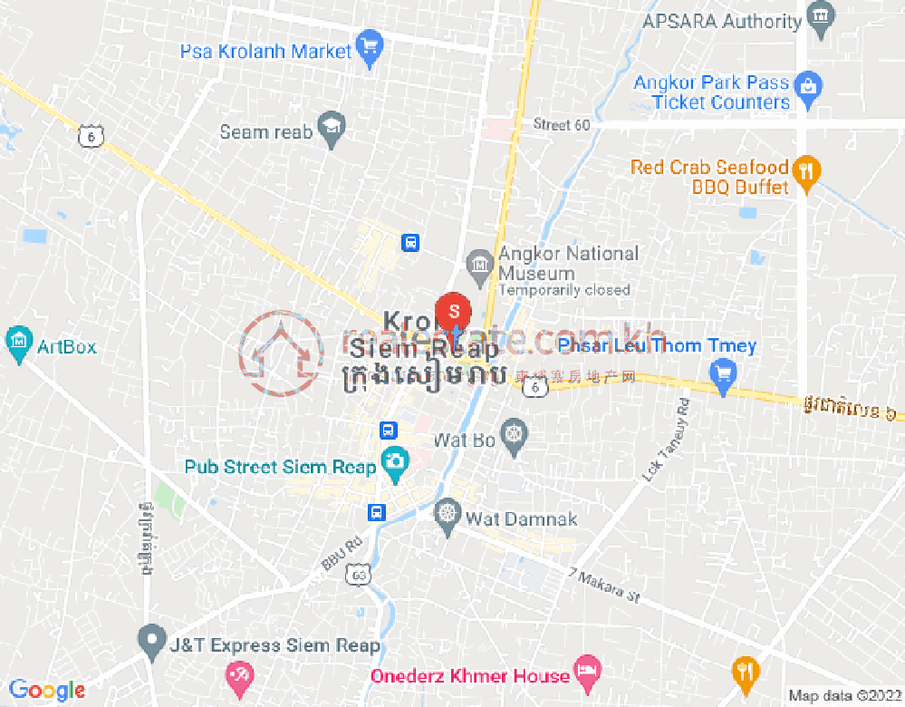 Svay Dangkum分区, 暹粒地图