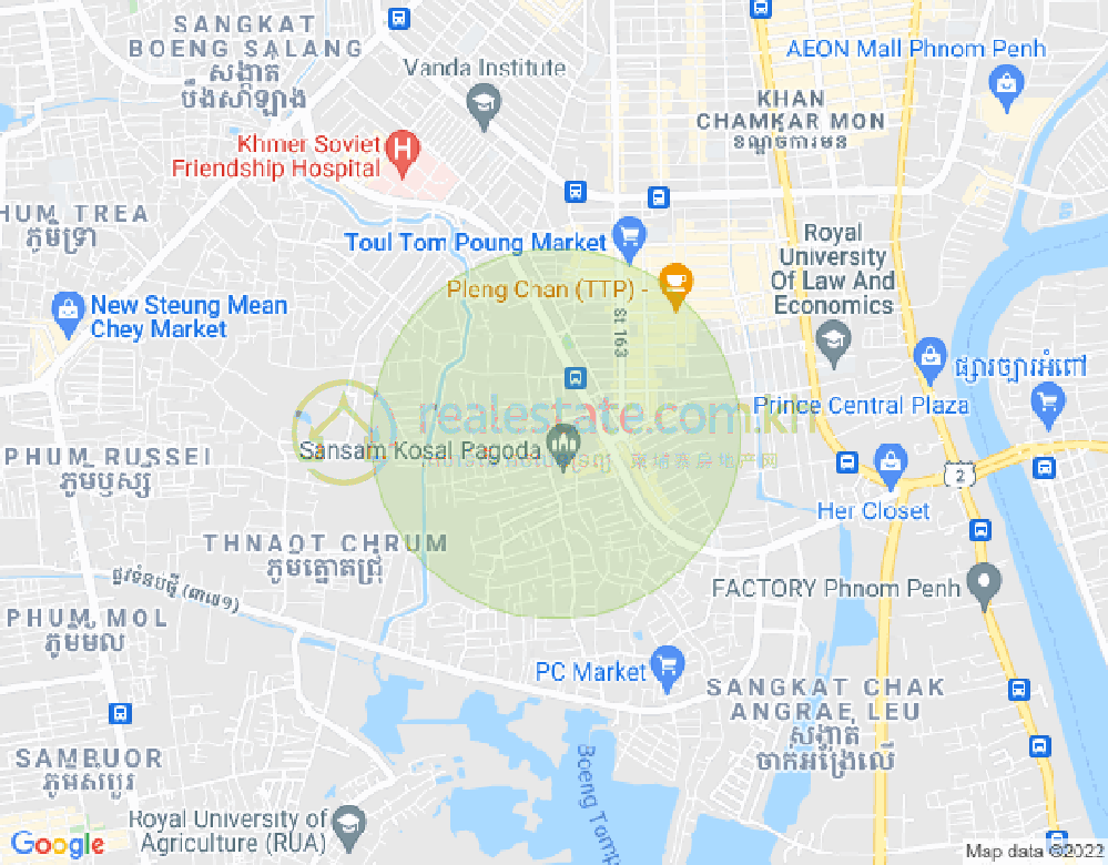 Mapa: Boeung Tumpun, Meanchey, Phnom Penh