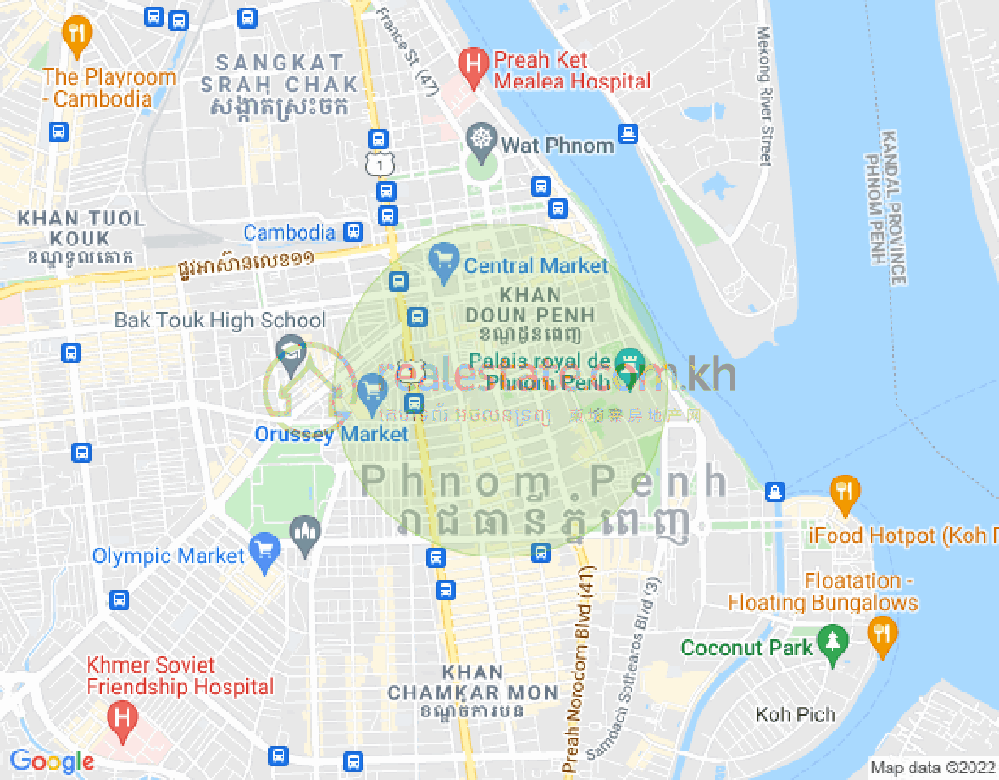 Карта C, Тонле Бассак, Чамкармон, Пномпень