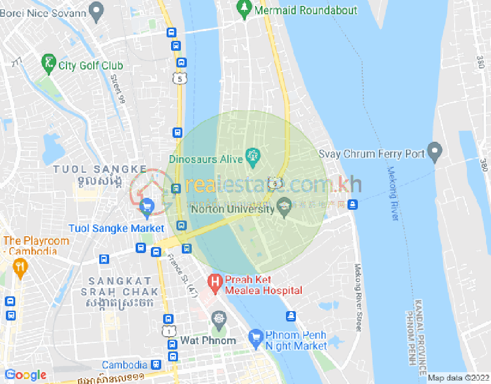 แผนที่ จเรยจังวา, พนมเปญ