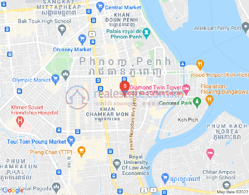 ផែនទី បឹងកេងកង១, បឹងកេងកង, ភ្នំពេញ
