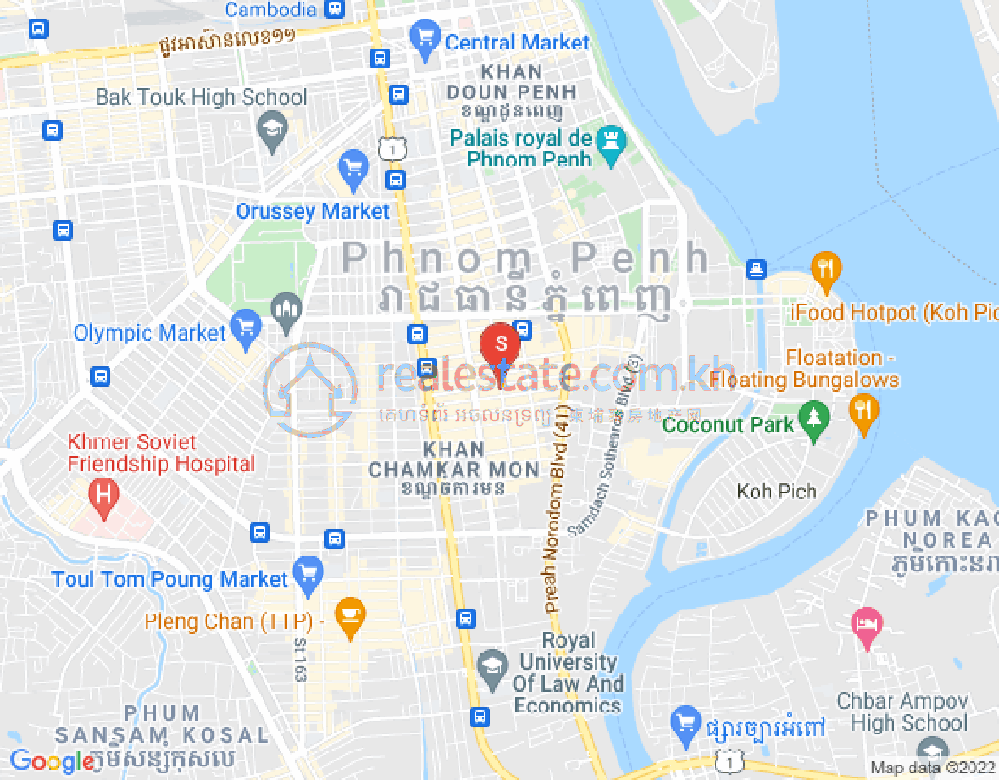 ផែនទី បឹងកេងកង១, បឹងកេងកង, ភ្នំពេញ