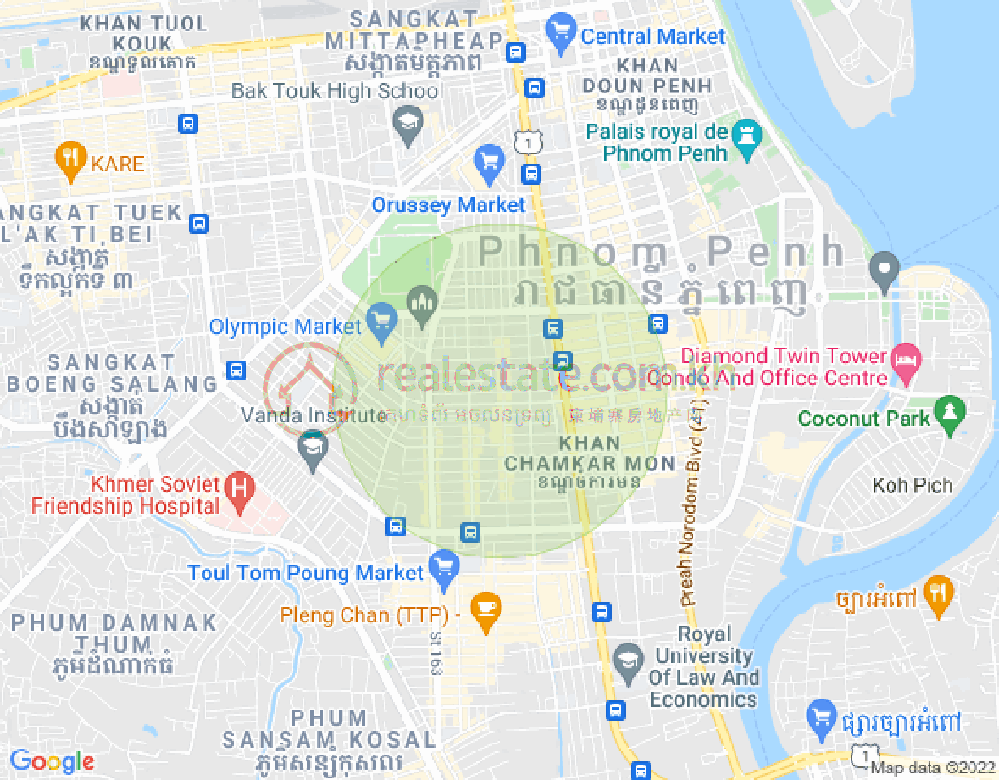 ផែនទី បឹងកេងកង២, បឹងកេងកង, ភ្នំពេញ
