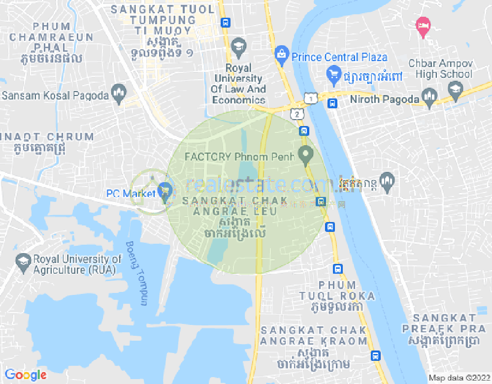 ផែនទី ចាក់អង្រែលើ, មានជ័យ, ភ្នំពេញ