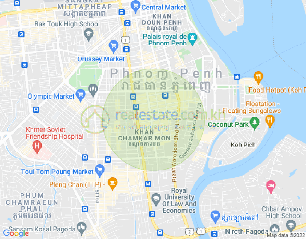ផែនទី បឹងកេងកង១, បឹងកេងកង, ភ្នំពេញ