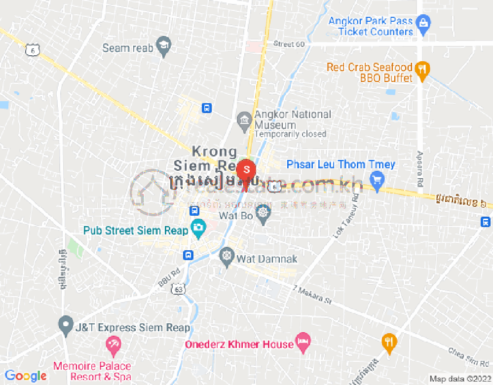 Mapa: Chong Knies, Siem Reap