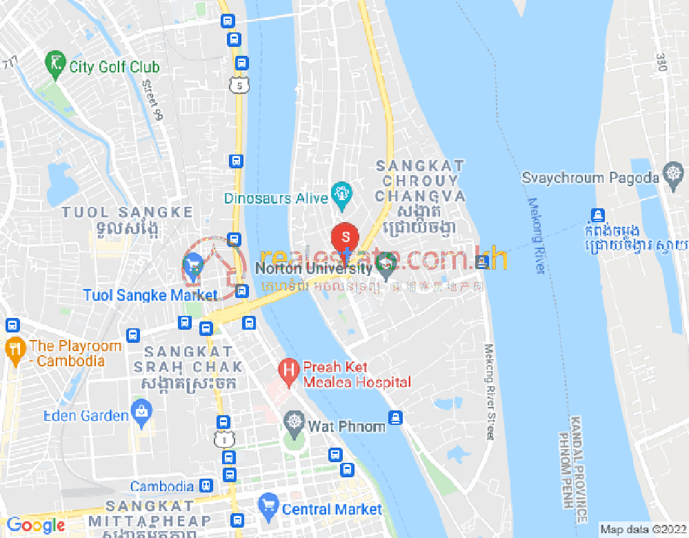 ផែនទី បាក់ខែង, ជ្រោយចង្វារ, ភ្នំពេញ