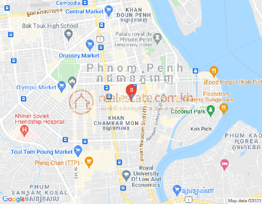 ផែនទី បឹងកេងកង១, បឹងកេងកង, ភ្នំពេញ