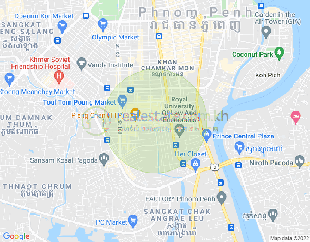 万禾密分区, 占卡蒙, 金边地图