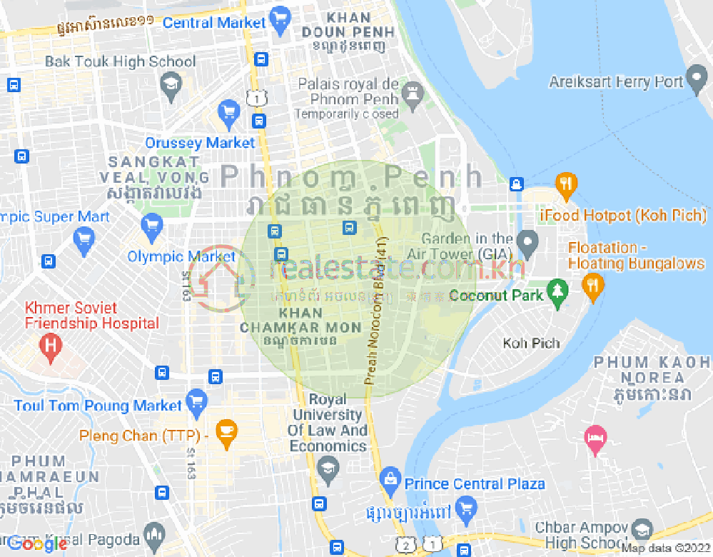 ផែនទី បឹងកេងកង១, បឹងកេងកង, ភ្នំពេញ