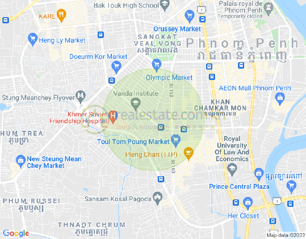 173 173, Toul Svay Prey 1镇, 波哥堪, 金边地图