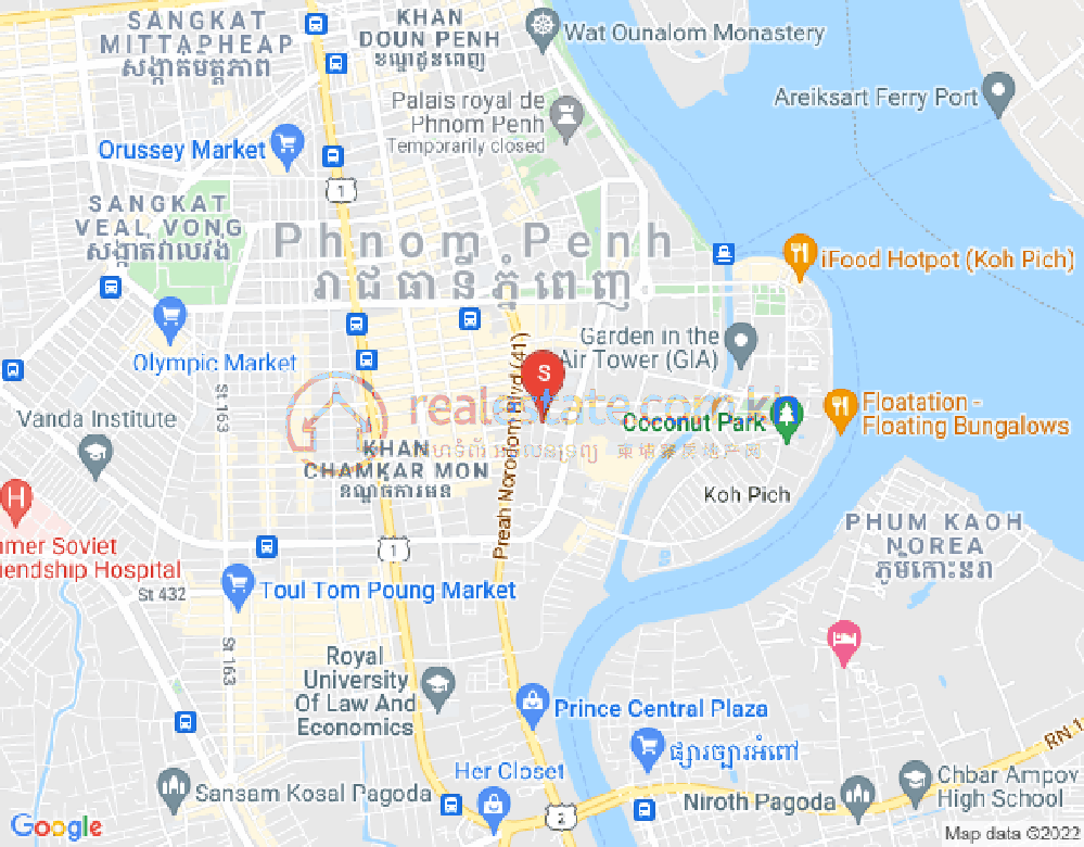 แผนที่ ตุมนบตึก, บึงเกงกอง, พนมเปญ
