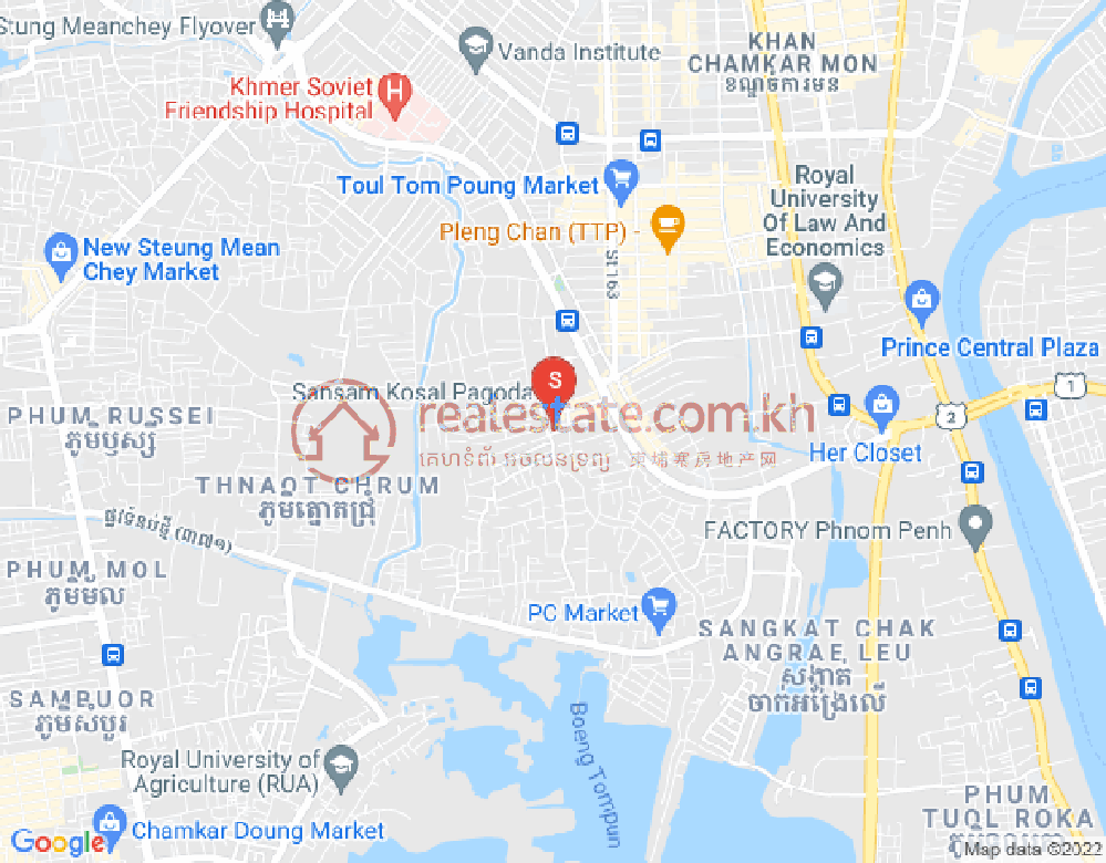 宣邦屯门1, 棉芷区, 金边地图