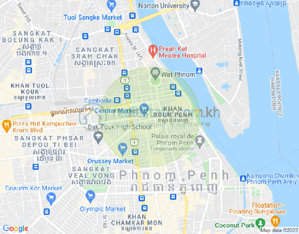 ផែនទី ផ្សារថ្មី២, ដូនពេញ, ភ្នំពេញ