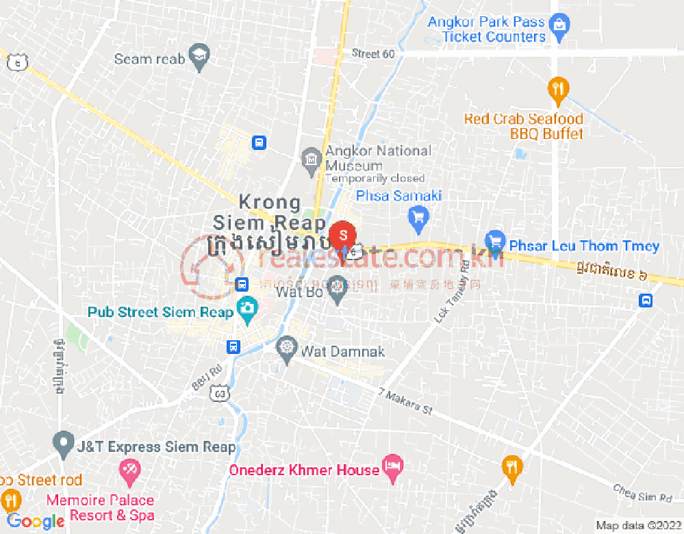 Svay Dangkum分区, 暹粒地图
