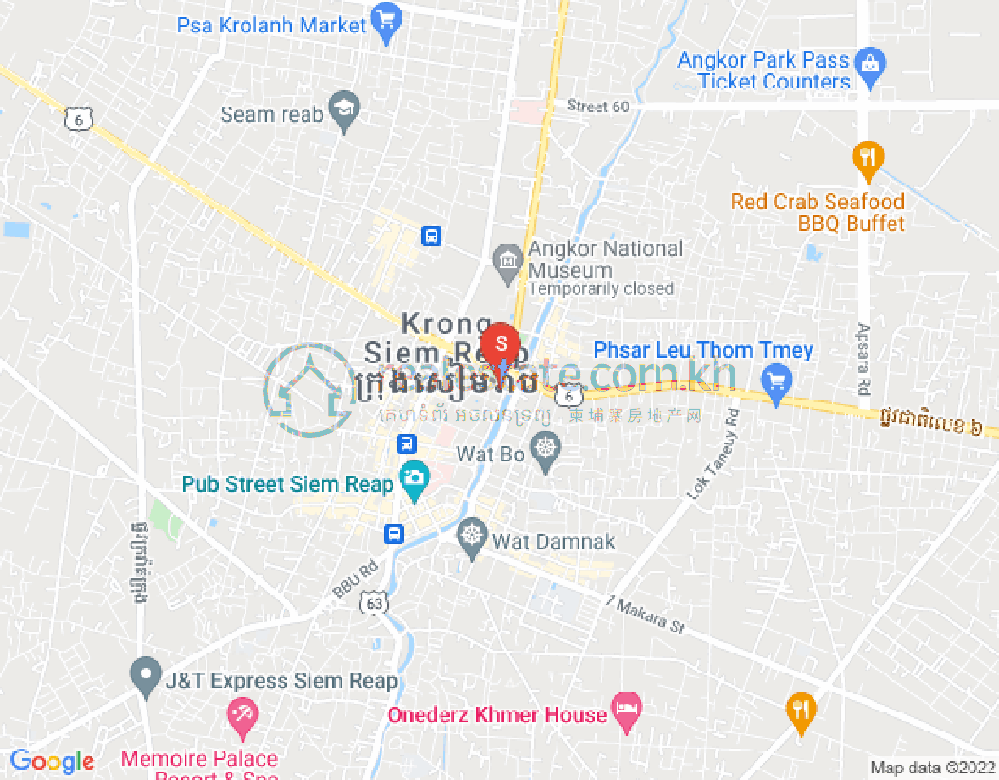 Svay Dangkum分区, 暹粒地图