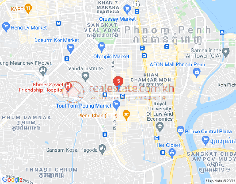 Карта Тул Том Пунг 1, Чамкармон, Пномпень