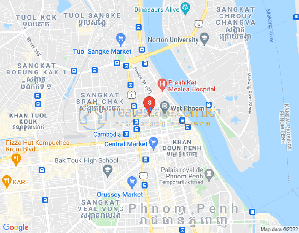 新街市3分区, 隆边区, 金边地图